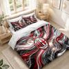 Bedding Set 1 Duvet Cover 2 Pillowcases AC Milan Print Bedroom Home Decoration