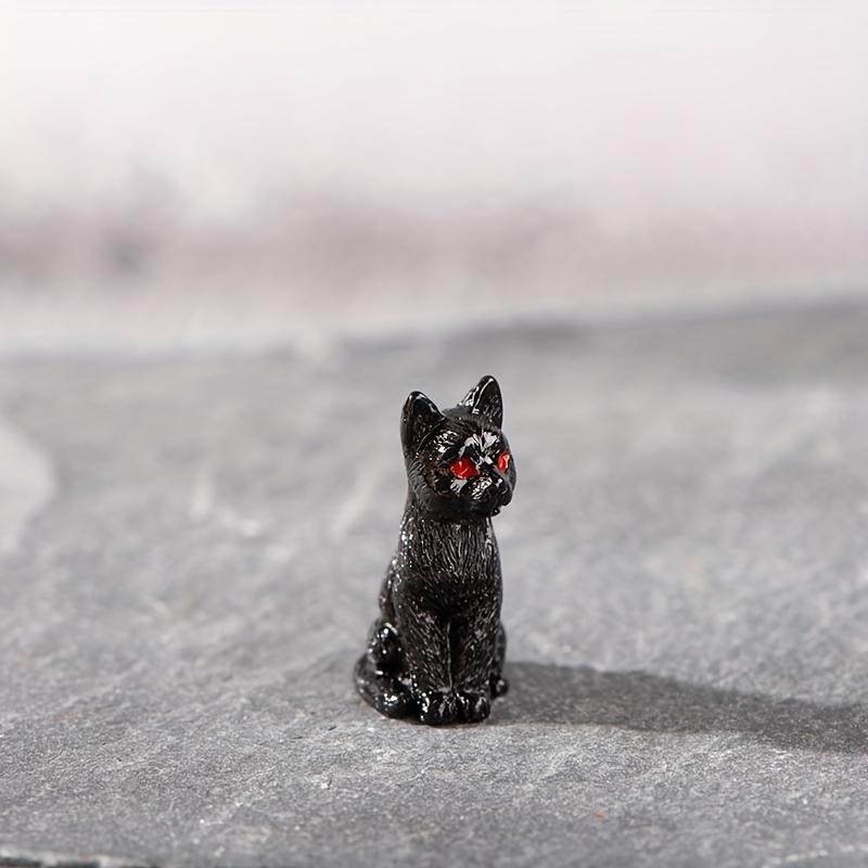 Cute Resin Black Cat Statues - DIY Terrariums/Pot/Flower Pot Landscape Decorations Perfect for Halloween Themed Decoration