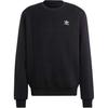 Originals Essentials+ Trefoil Reverse Material Crew Sweatshirt 'Black' Men's II5800