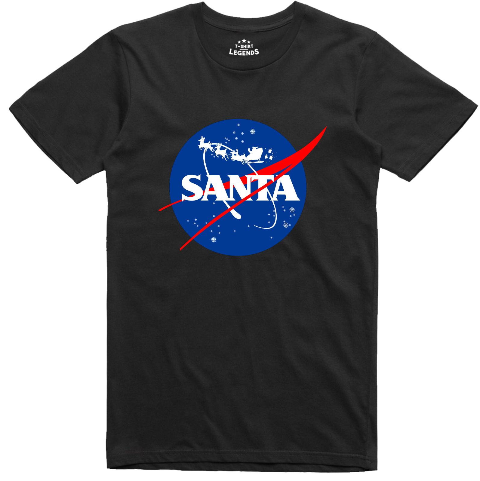 Christmas T-Shirt Funny Gift Festive Santa Parody Regular Fit Cotton S