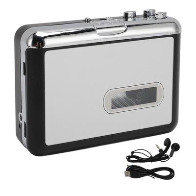Tragbarer Kassettenspieler, USB-Kassetten-zu-MP3-Konverter mit Kopfhörer-HiFi-Stereo-Sound