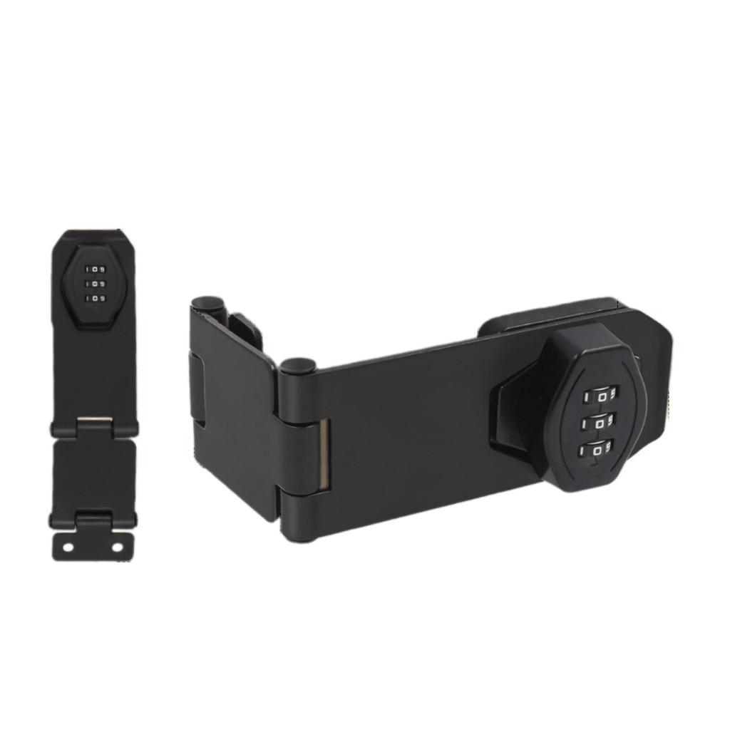 Mehrzweck Ohne Schlüssel Doppeltürschloss Kombination Drehknopf Riegel für Schrank und Kleiderschrank Doppeltür