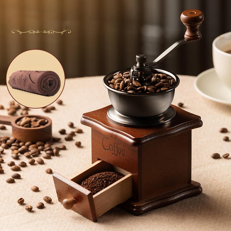 GIANXI Retro Manual Coffee Grinder Professional Barista Household Coffee Bean Grinder Portable Coffee Accessories