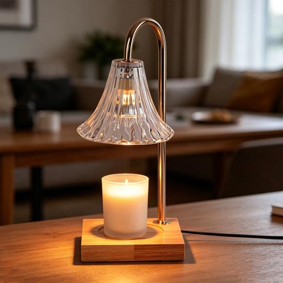 Candle Warmer Lamp with Timer & Dimmer Wax Melting Lantern for Home Decor Aromatherapy Gift for Women Modern Candle Lantern for Living Room & Bedroom