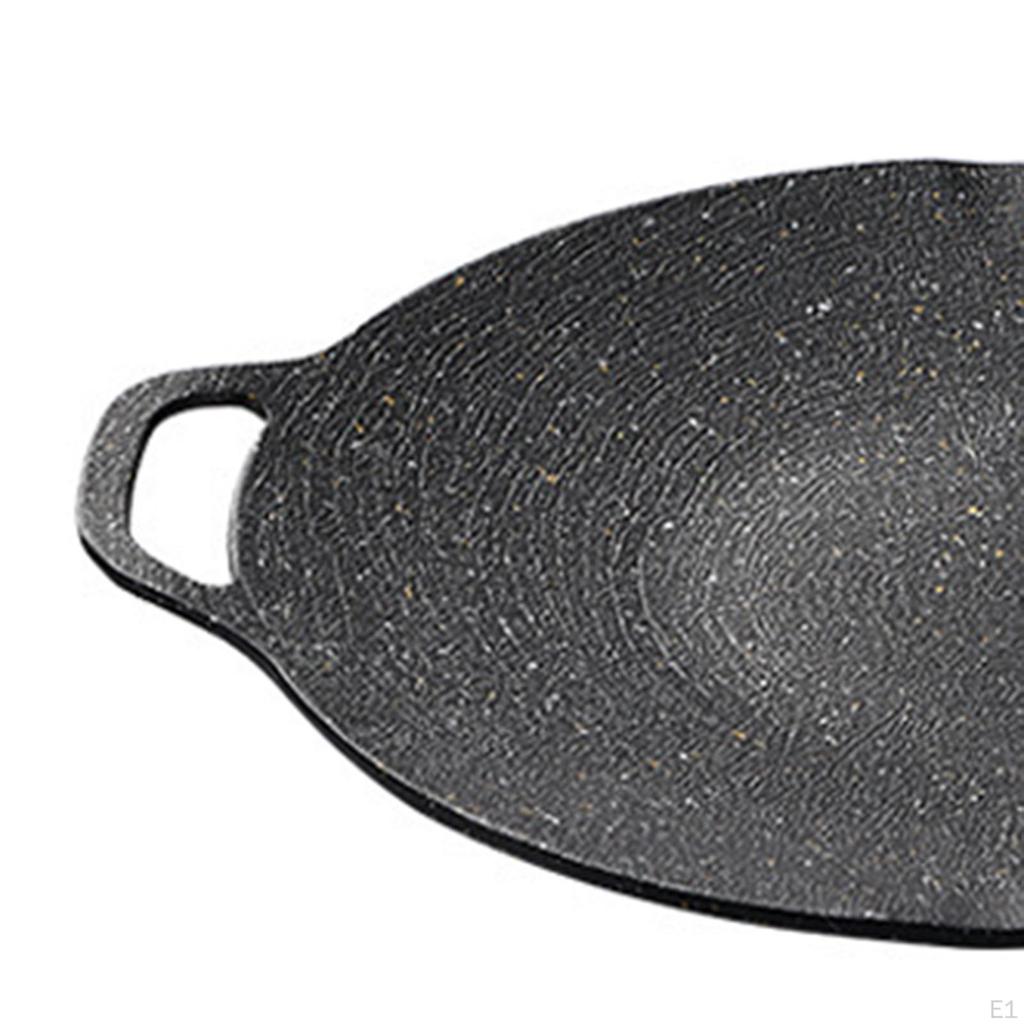 Korean , Frying Pan, Steak, Meat, Grill Plate, Plate for Picnics, Roasting, Roasting