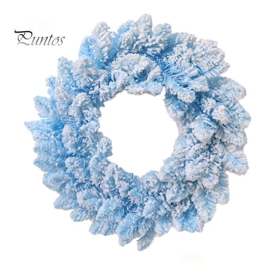 

Искусственный рождественский венок из сосны для входной двери. Искусственная рождественская гирлянда из сосны. Украшения. Многоразовые рождественские украшения. Подвесные украшения для вечеринок. Главная 30cm синий