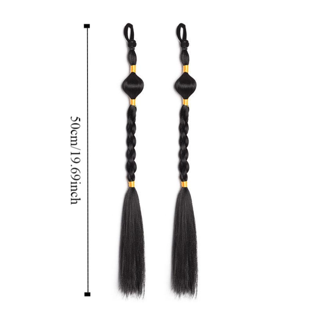 2pcs Lantern Braid Twist Braid Hairpiece Chinese Ancient Braided Ponytails  Photography