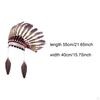 Feather Headdress Accessories Headwear for Cosplay Dance Stage Show