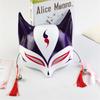 Half Face  Mask Hand-painted Fashion Mask Halloween Masquerade Party Tassels Anime Fox Mask For Costume Parties Anime
