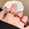 Ulei Picături Roșii Ankola Inel Deschis: Colecție de Toamnă/Iarnă pentru Femei, la Modă, Versatilă și Exquisită