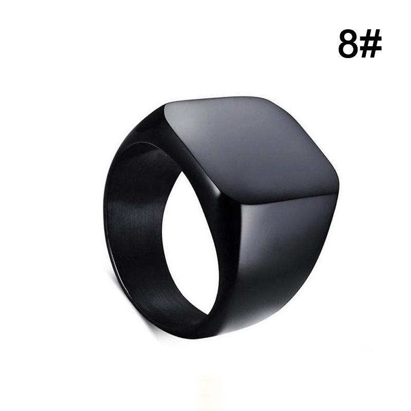 Mens Jewelry Ring Simple Stainless Steel Rings Solid Polished Classic Fashion Wedding Ring