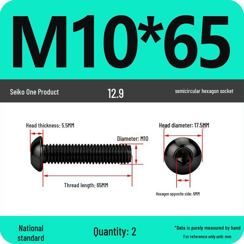 High-Strength 12.9 Pan Head Socket Cap Screws: M6, M8, M10, M12 Sizes