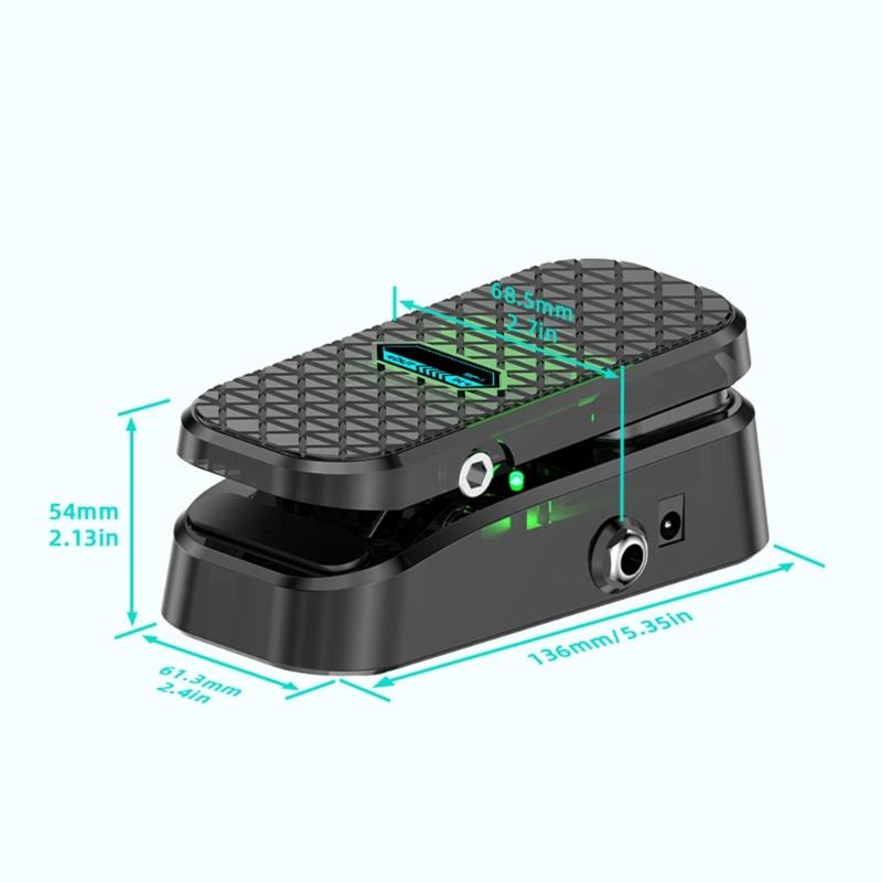 Guitar Effects Processor Multiple Sound Modes ABS Texture Portable Foot Pedal Stage Ready Quick Adjustment Knobs