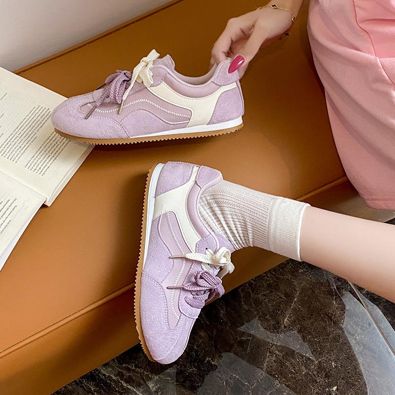 

Retro casual single shoes women s 2025 autumn new flat-soled Forrest Gump shoes student white shoes retro casual board shoes 40