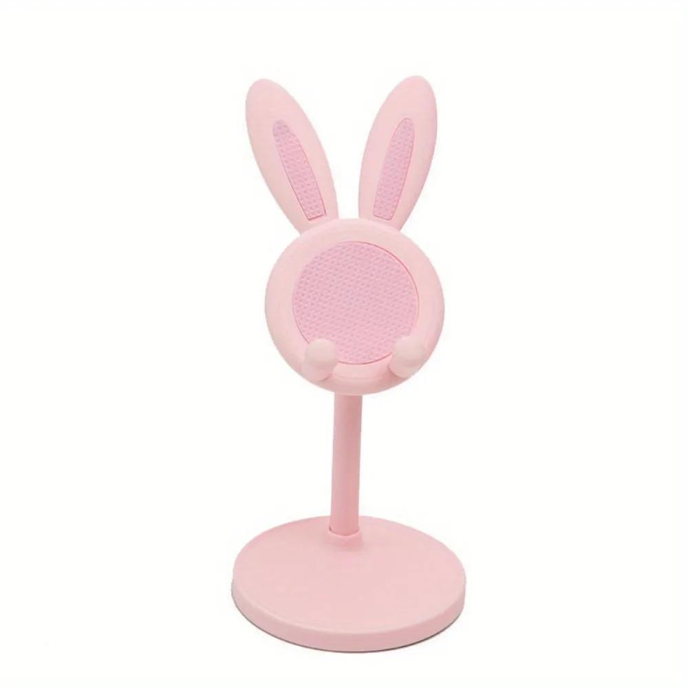 Rabbit Shape Mobile Phone Holder Stand Desktop Plastic Desktop Lazy Selfie Live Support Shelf For Phone Pad Tablet Laptop Stand