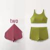 Solid Color Deep V Sexy Sport Split Swimsuit for Women - European & American Style