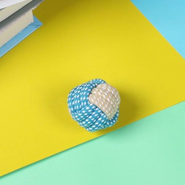 Hund Zähneknirschen Spielzeug 7-teiliges Set, Zerrspiel, Ballspiel, Trennungsangst, blau, 1 Set