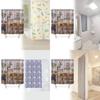 Animal Print Shower Curtain Peva Waterproof Bathroom Divider For Kitchen And Bedroom