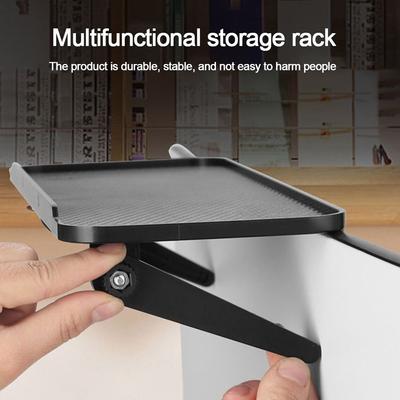 Black Computer LCD Display Rack Adjustable Router Storage Rack Computer Monitor