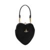 VIVIENNE WESTWOOD Belle Saturn Logo Detachable Chain Strap Cotton Velvet Handbag Women Handbags Black 4B01000DWW00ZLBLACK