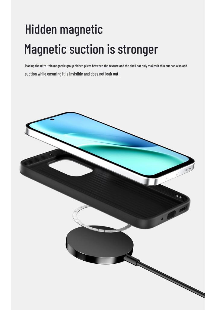 Compatible iQOO 15T Magnetic Phone Case: 15 Ultra/Z11 Turbo/15R Drop-Proof Soft Cover.
