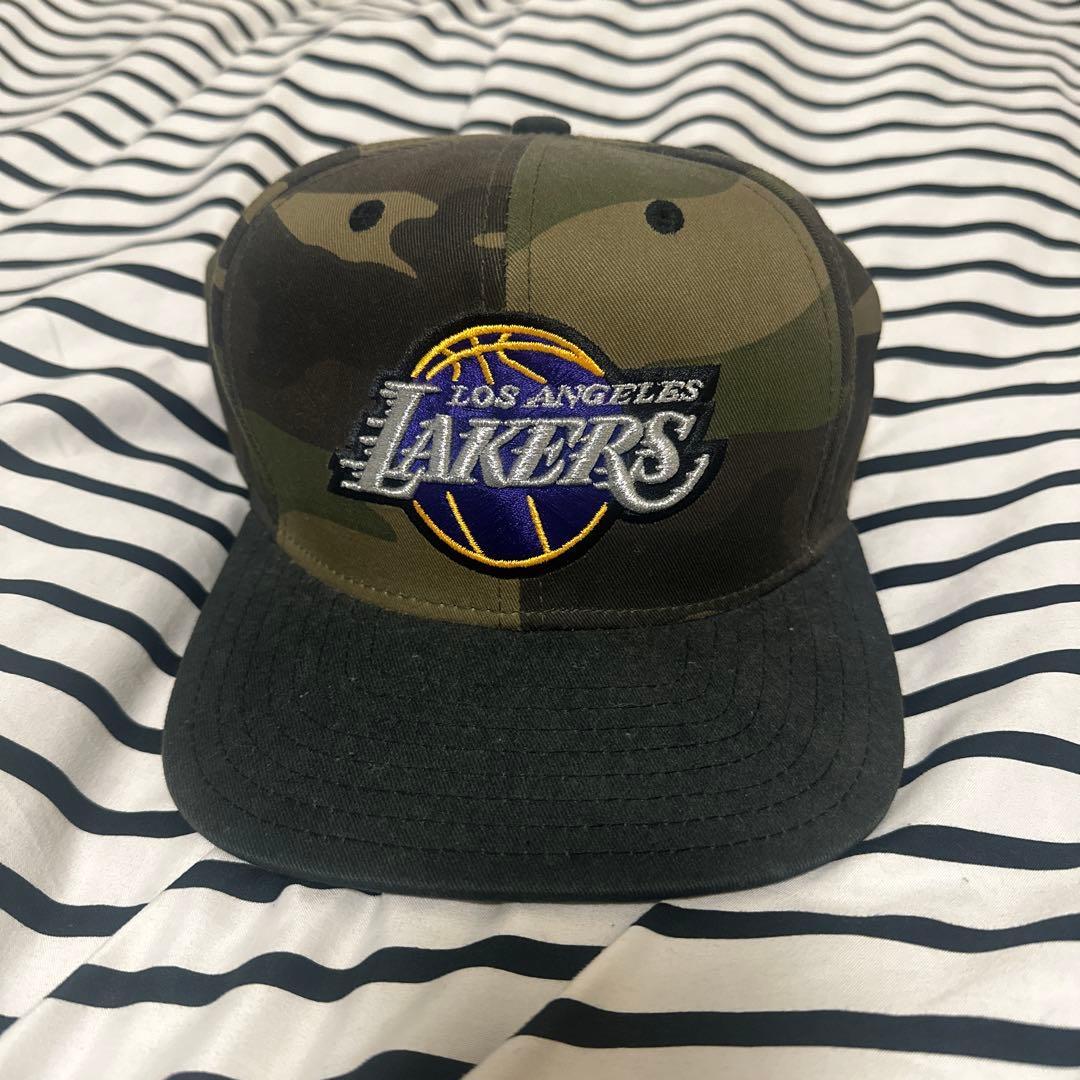Used los angeles lakers camouflage cap