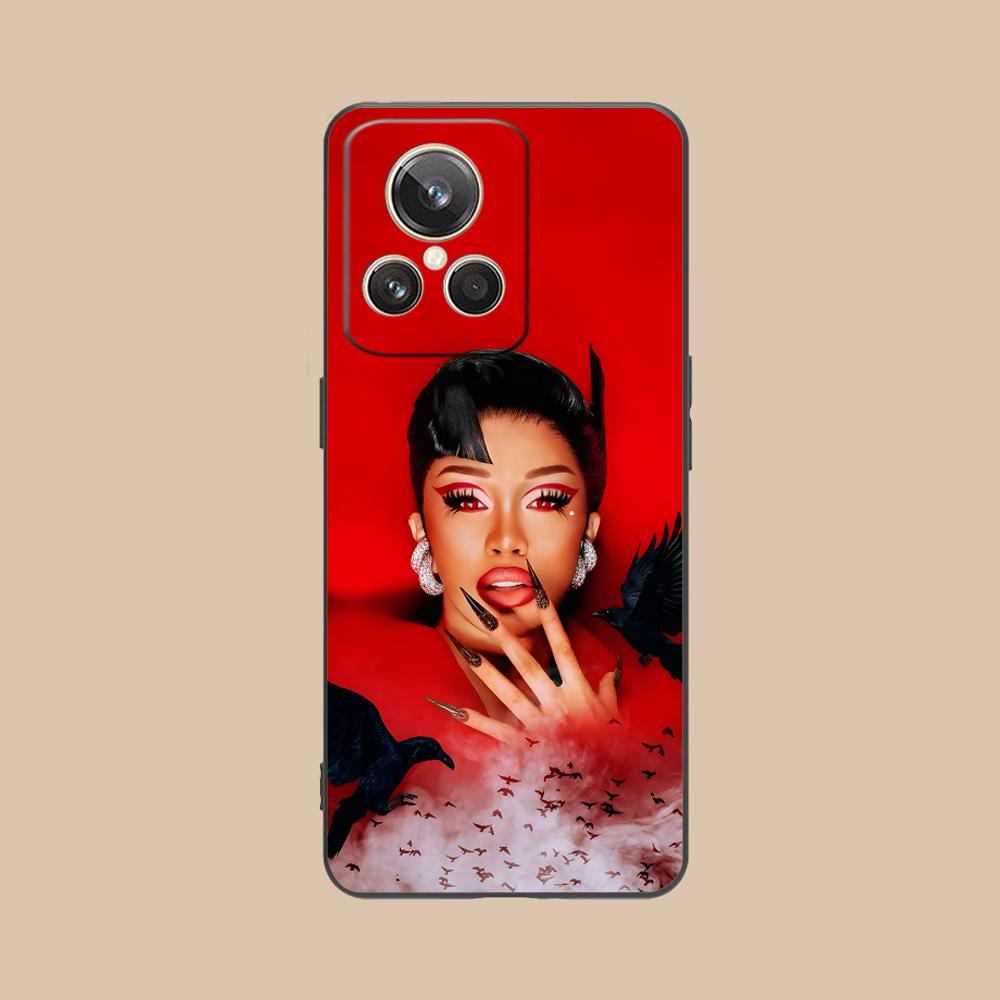 Cardi B Matte TPU Mobile Phone Case for Realme 15 14 13 12 11 10 9 Pro Plus T i Lite 5G Colorful Printing Cover