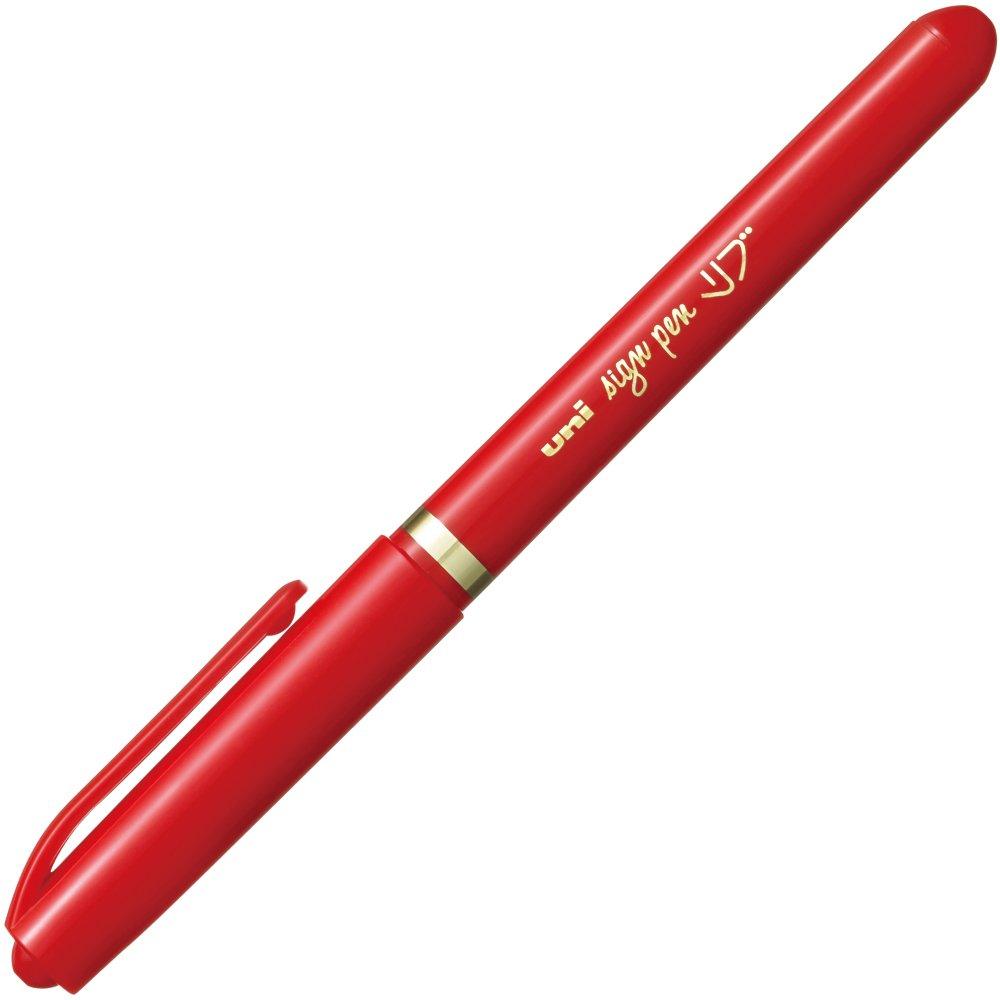 

Mitsubishi Pencil Pen Ribbed Fine Point Red 10 Pieces Water-based MYT7.15