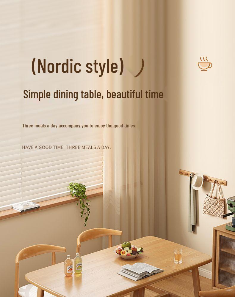 Modern Minimalist Rectangular Dining Table and Chair Set for Small Spaces