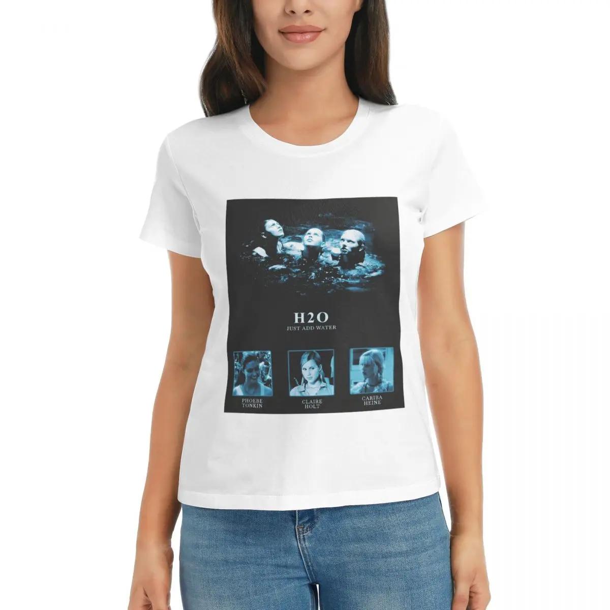 

Women TShirt H20 Just Add Water Summer Short Sleeve Tees Crew Neck Cotton T Shirts Clothes Tops Streetwear S