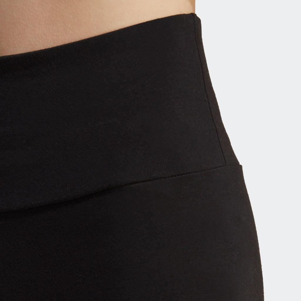 Adidas Originals Hot Girl Series Logo Print Three Stripes Tight Solid Color Sports Shorts Women Shorts Black IB7325