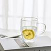 250/450ml Beste Dubbelwandige Glazen Drinkware Transparante Waterbeker met Handvat Geïsoleerde Koffiekop Geschikt voor Dranken Koffie Melk
