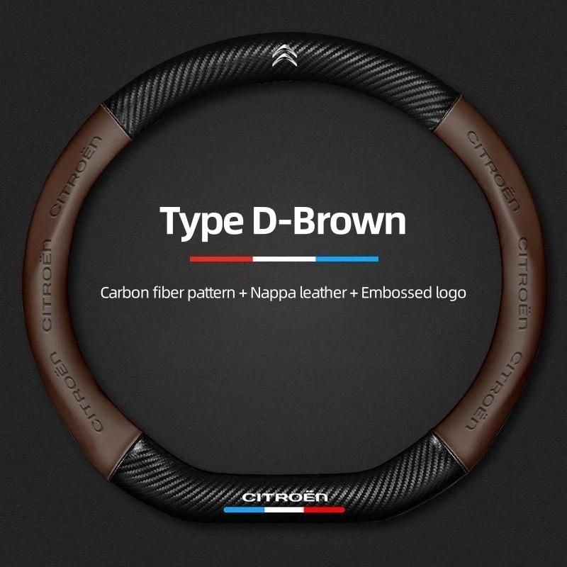 Autolenkradbezug Ist Anwendbar Für Citroen C4 C3 C5 C1 C3-XR DS3 DS5 Sega Berlingo Jumper ZX Spacetourer Auto Zubehör