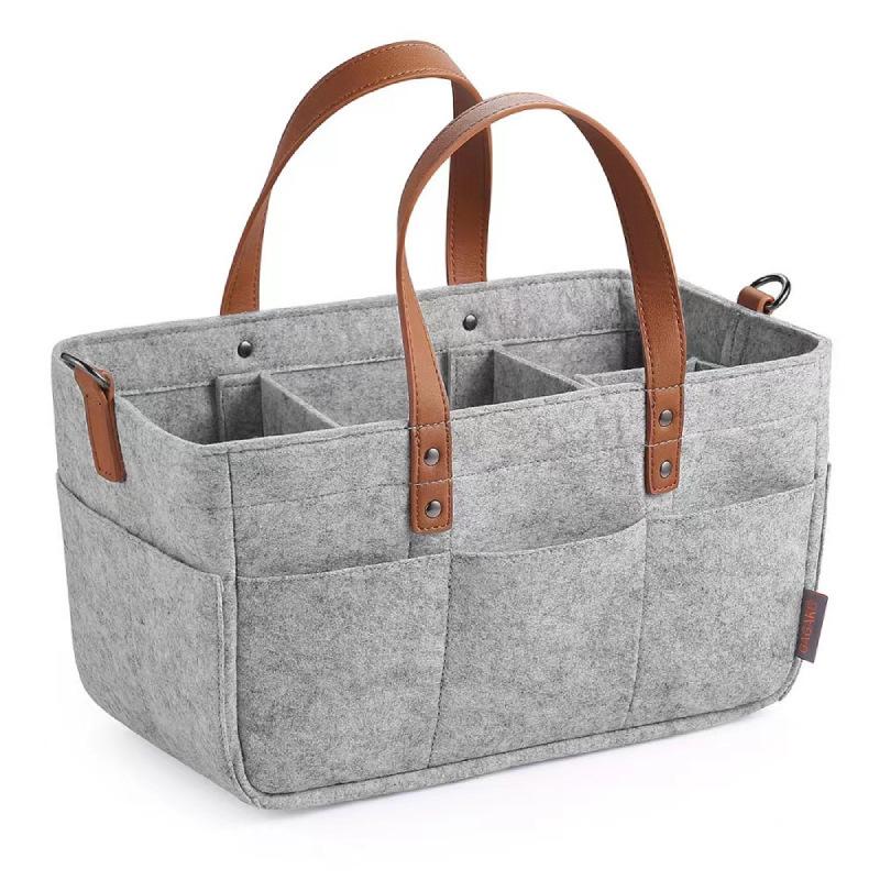 Handheld Felt Diaper Bag: Travel Baby Nappy Organizer & Mommy Bag