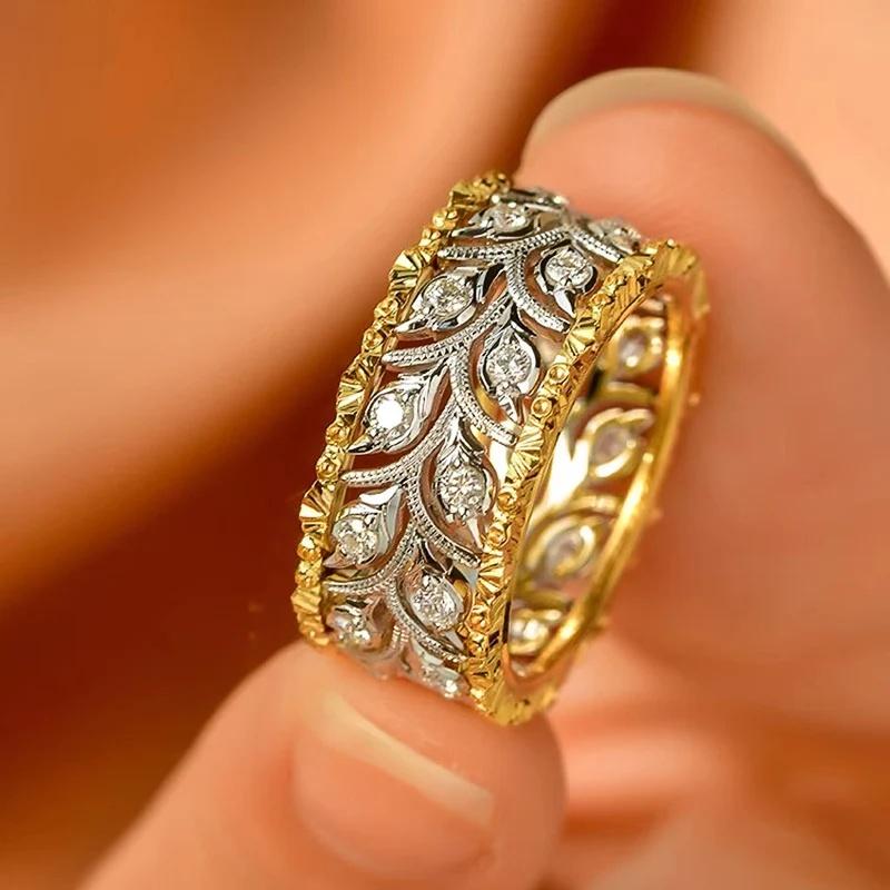 

CAOSHI Brilliant Cubic Zirconia Women Rings Gorgeous Aesthetic Hollow Design Finger Accessories Engagement Anniversary Zircon 6