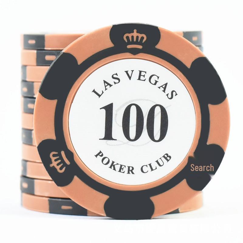 Clay Crown Texas Hold'em Mahjong Chips Set with Iron Inserts, Aluminum Case, Guandan Tablecloth