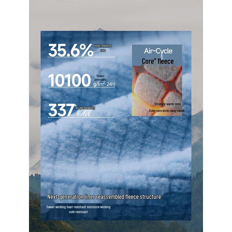 beneunder Women's Multi-Fleece Windproof Warm Jacket PM127