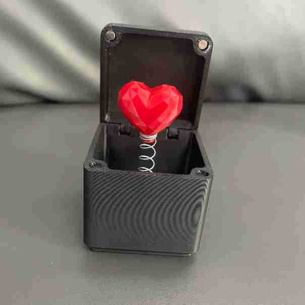 

Surprise Heart Rose Gift Box 3d Printed Plastic Toy Decoration Festivals Gifts Heart