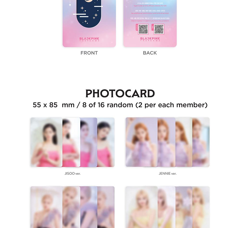 BLACKPINK [WEATHERING with BLACKPINK] DAS SPIEL COUPON & FOTOKARTEN-SAMMLUNG