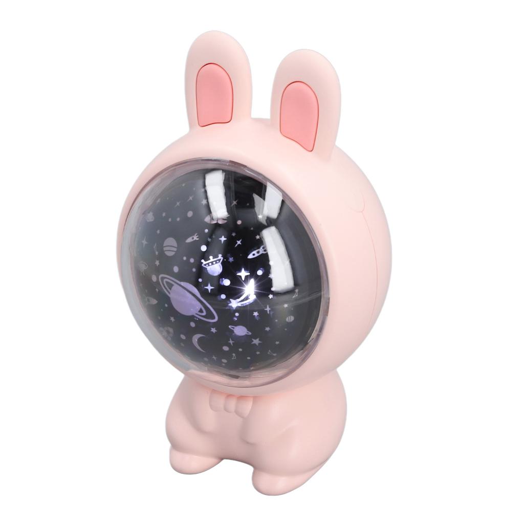 Star Projector Light Rabbit Shape Soft Light Projector Night Light for Home Bedroom Living Room 5V Pink