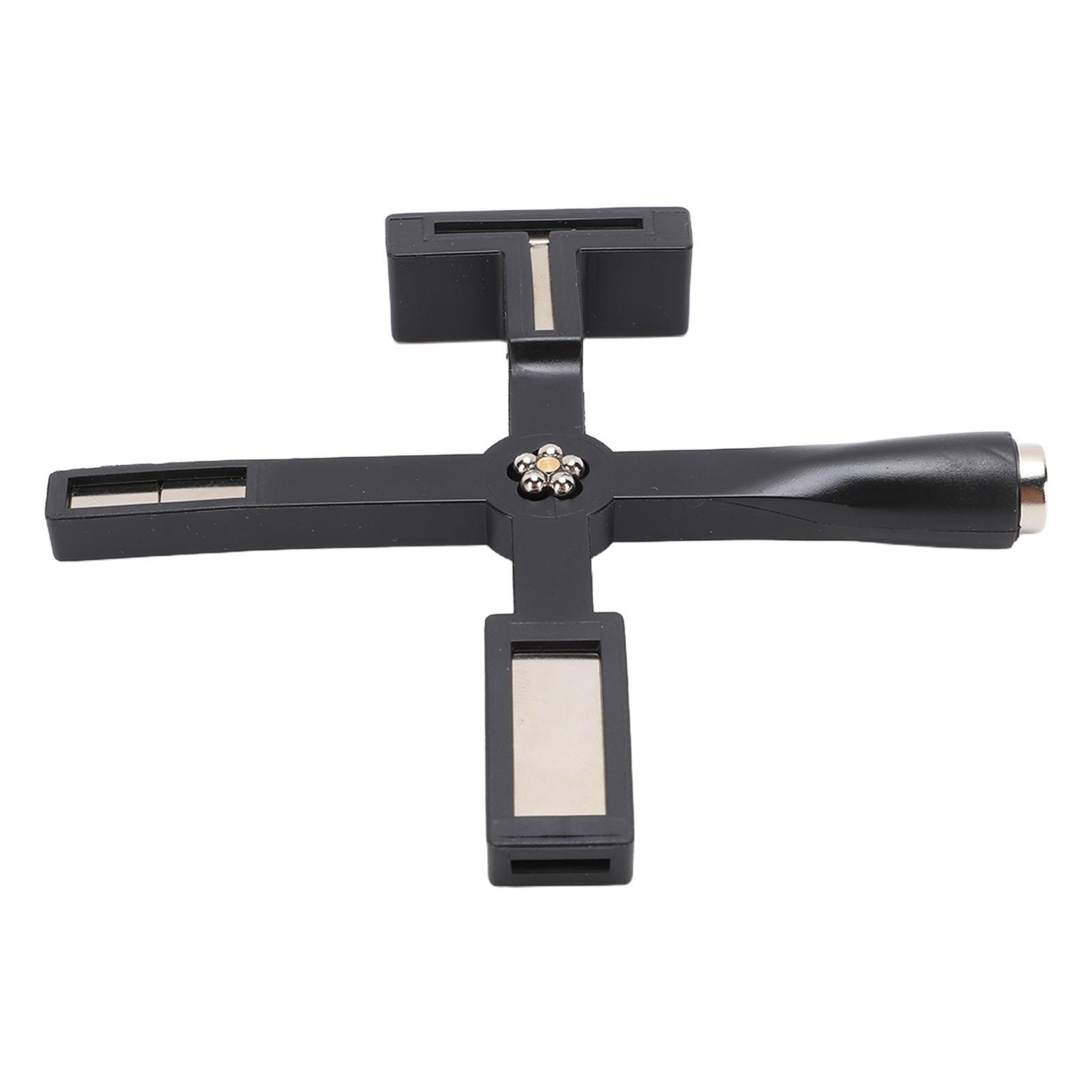 

5 in 1 Nail Art Magnet Multifunction Nail Polish Magnet Stick Manicure Nail Polish Tool Black