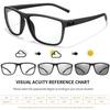 Ultra-Lightweight Rectangular Photochromic Reading Glasses Presbyopic Spectacles for Middle-Aged Elderly Daily Wear Surf