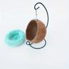 1Pc Hamster Toy Guinea Pig Golden Silk Bear Hanging Nest Cotton Nest Sleeping Room Coir Nest Swing Shaker Toy Warm Nest