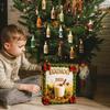 Christmas Countdown Calendar 2D Acrylic Decoration 24 Days Eggnog Ornament for Holiday Winter Home Decorations 2025 Xmas Navidad