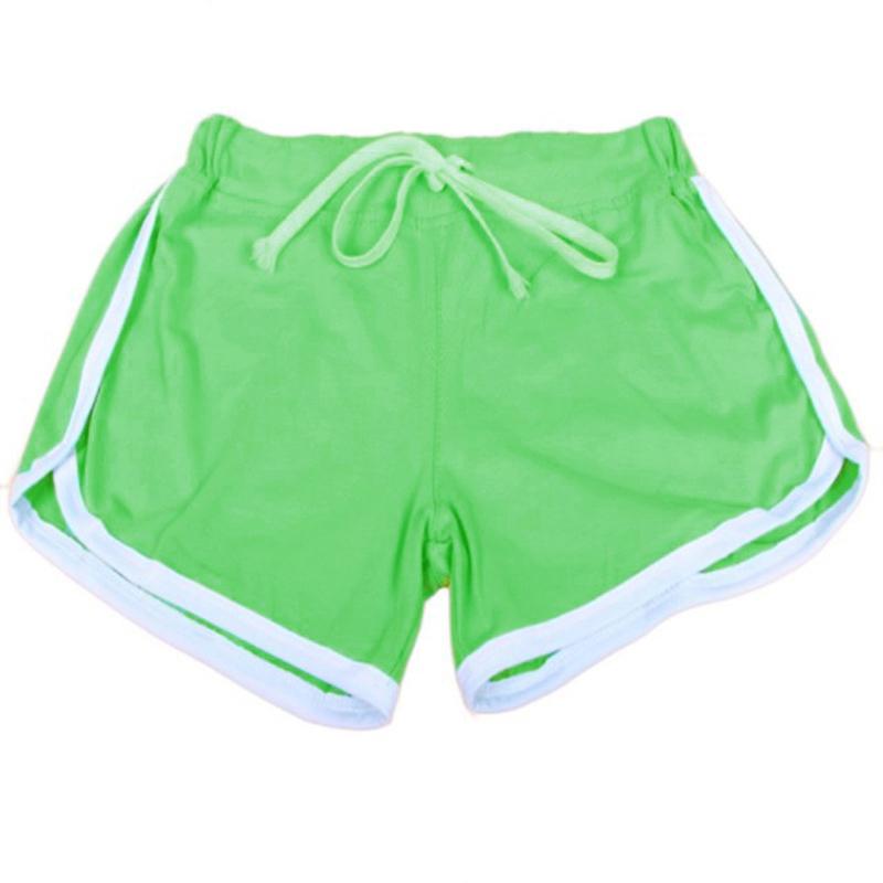 Women Sexy Girls Yo-Ga Short Running Peach Hip Sports Leisure Summer Skinny Patchwork Shorts Fashion Underpants