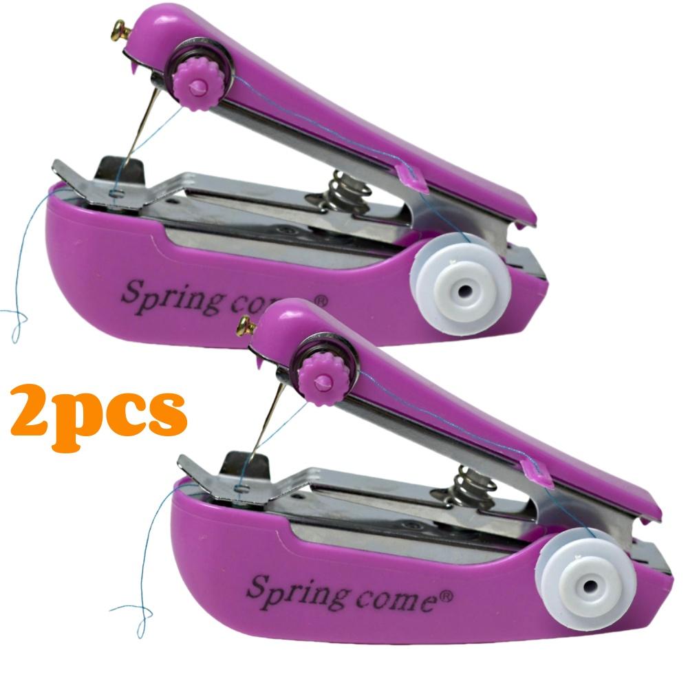 Portable Mini Handheld Sewing Machine Easy Quick Stitch Tool For DIY Fabrics Repairs Kids Clothing Space-Saving Tailoring Tool
