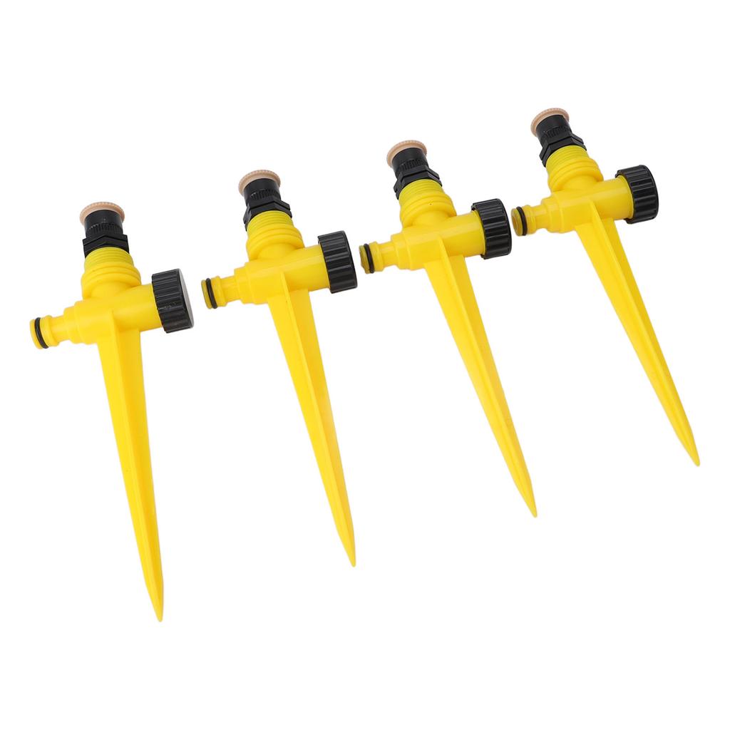 4pcs Garden Sprinklers Professional Efficient 360 Degree Automatic Rotating Lawn Sprinkler for Yard Patio Outdoor Garden