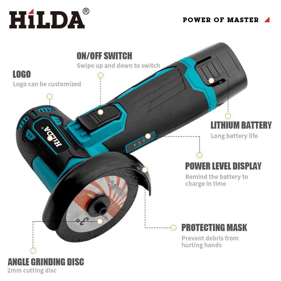 3" Mini Cordless Angle Grinder & Polisher - Rechargeable, Multifunctional Hand Tool