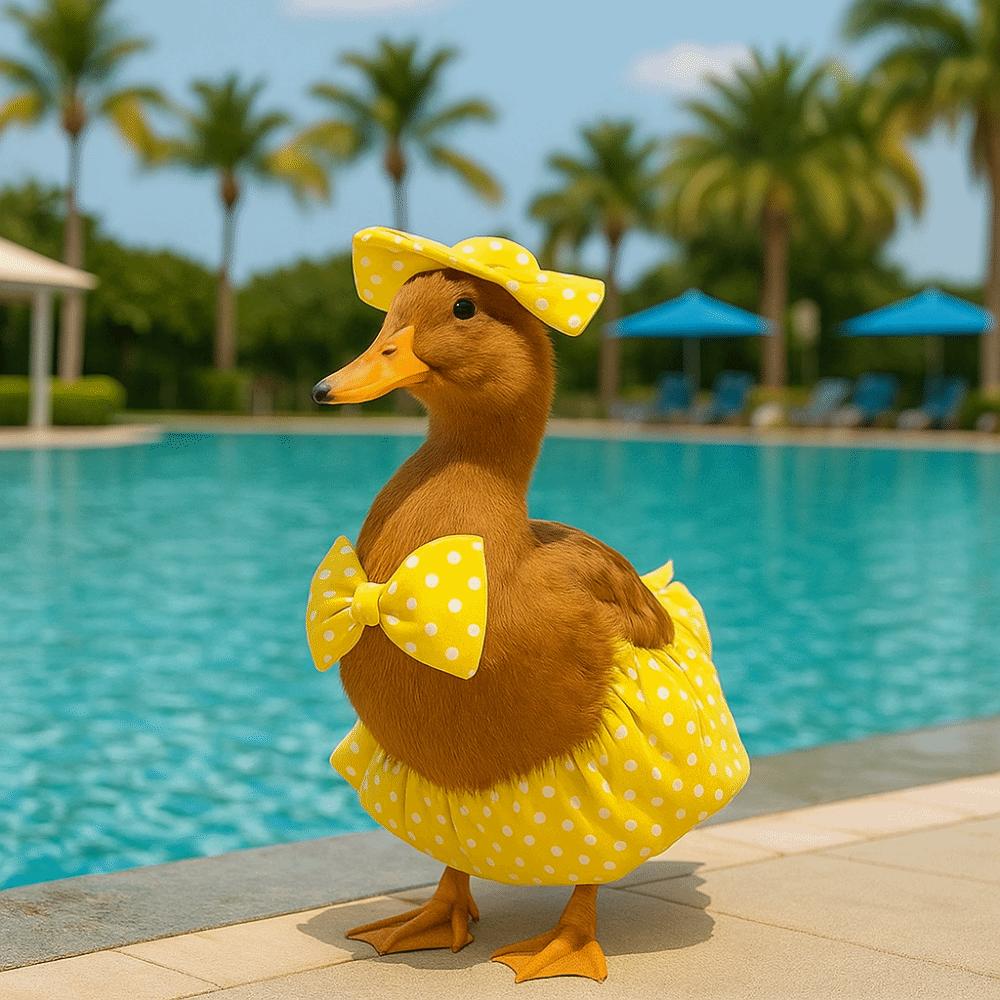 Festive Goose Bikini Costume Breathable Porch Goose Outfit Duck Goose Bikini  Lawn Decoration