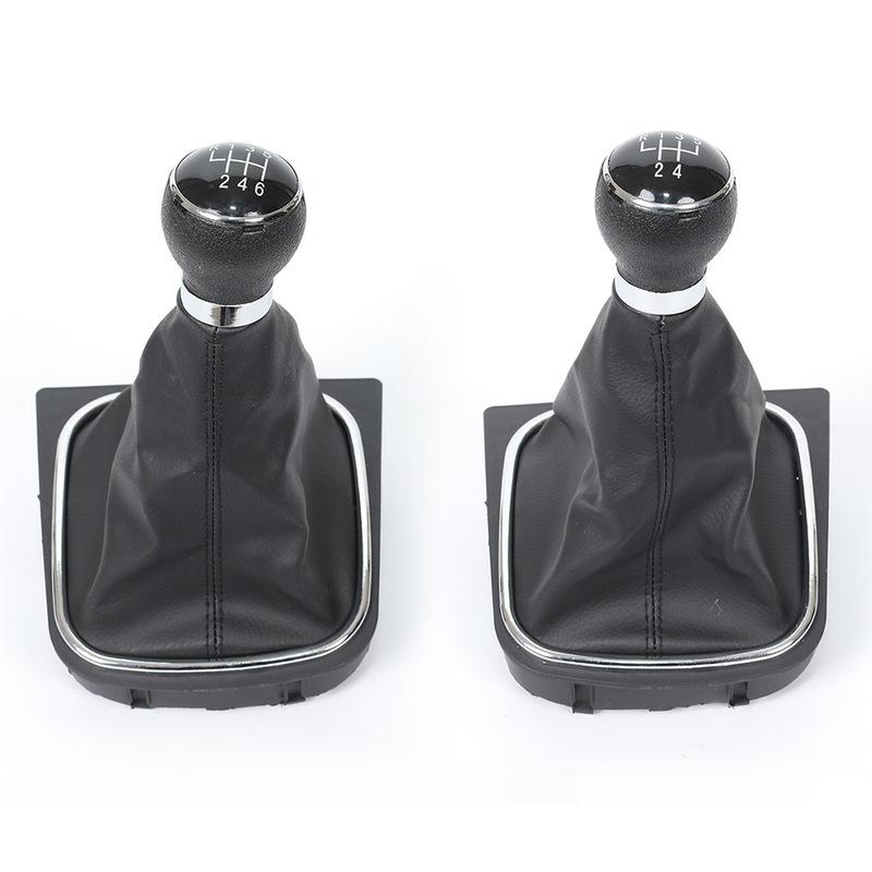 5/6 Speed Integrated Gear Shift Knob & Dust Boot for VW Golf 6 MK5 MK6 Jetta 2005-2014 - Transmission Lever, Durable Accessories
